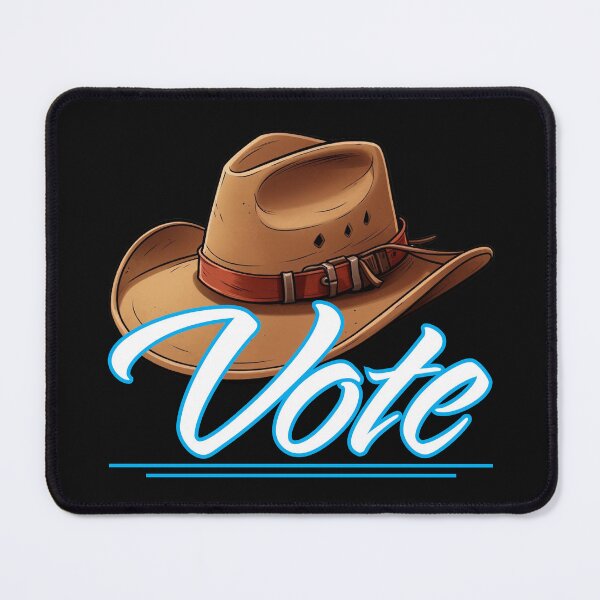 Item preview, Vote with a Cowboy Hat designed and sold by OneFineGem.