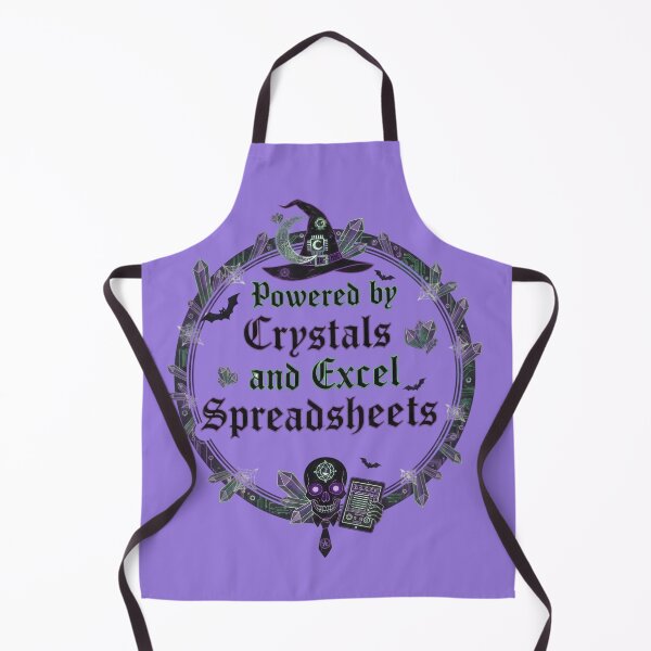 Item preview, Crystals Spreadsheet Skull Witch Hat Emblem designed and sold by Exquisite Design Studio „Paculówka”.