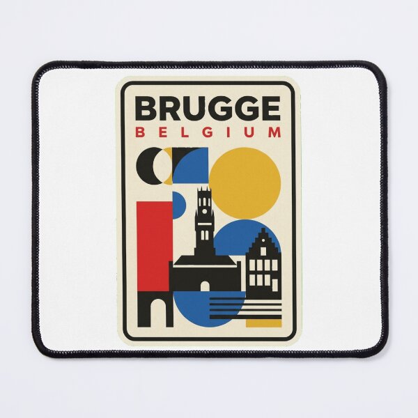 Item preview, Retro Brugge Bauhaus Geometric Skyline designed and sold by k3rstman1.