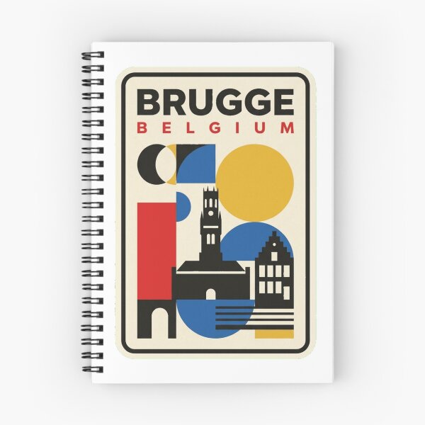 Item preview, Retro Brugge Bauhaus Geometric Skyline designed and sold by k3rstman1.