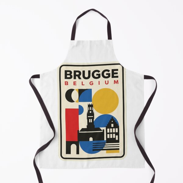 Item preview, Retro Brugge Bauhaus Geometric Skyline designed and sold by k3rstman1.