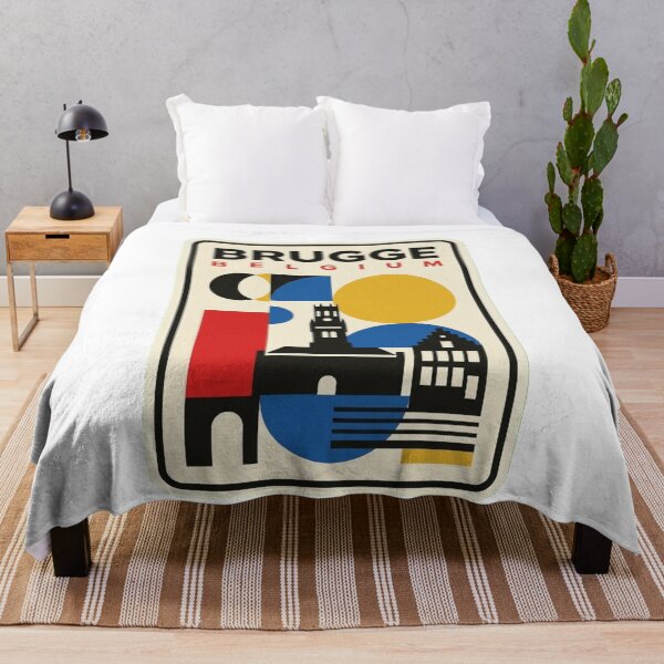 Item preview, Retro Brugge Bauhaus Geometric Skyline designed and sold by k3rstman1.