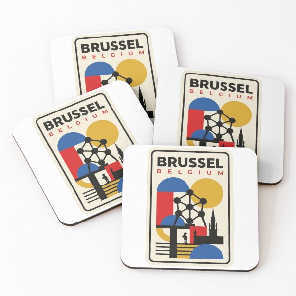 Item preview, Retro Brussels Bauhaus Geometric Skyline designed and sold by k3rstman1.