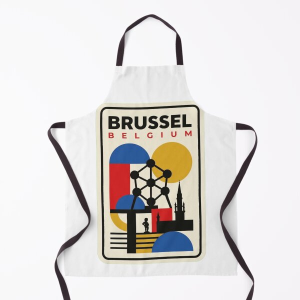 Item preview, Retro Brussels Bauhaus Geometric Skyline designed and sold by k3rstman1.