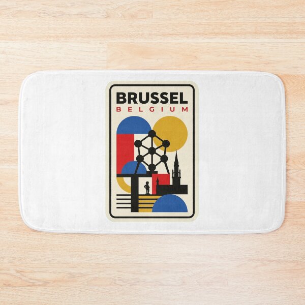 Item preview, Retro Brussels Bauhaus Geometric Skyline designed and sold by k3rstman1.