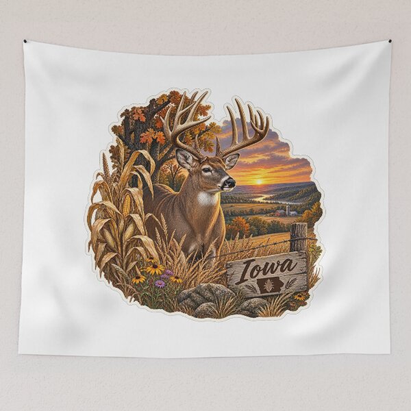 Item preview, Iowa Hunting & Fishing designed and sold by Whimspired By Paxx.
