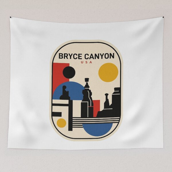 Item preview, Retro Bryce Canyon Bauhaus Geometric Skyline designed and sold by k3rstman1.