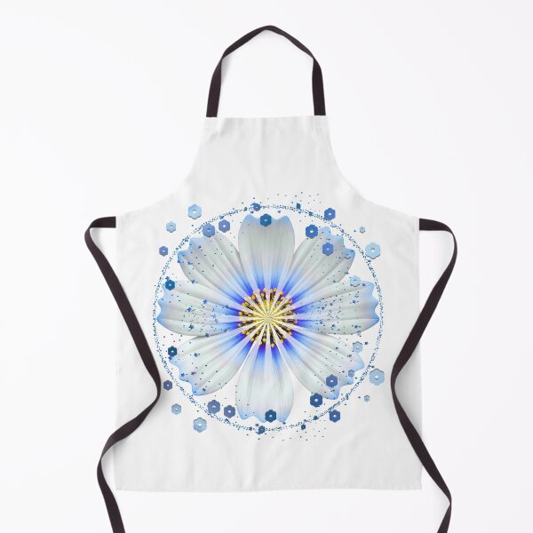 Item preview, Glowing Cyan and White Floral Mandala - Part of a 6-Color Collection designed and sold by MinimalAurashop.
