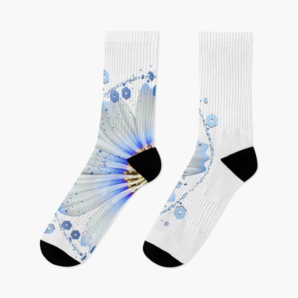 Item preview, Glowing Cyan and White Floral Mandala - Part of a 6-Color Collection designed and sold by MinimalAurashop.