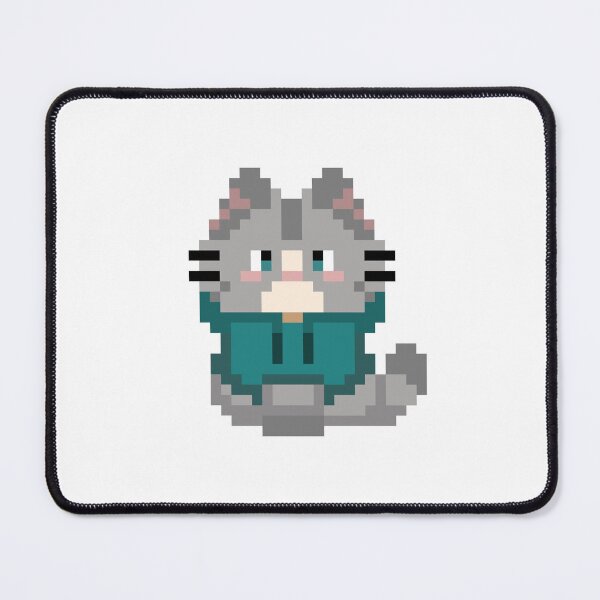 Item preview, Cozy Hoodie Pixel Art Cat - Cute Retro 8-Bit Gamer Kitty designed and sold by PixelatedPets.