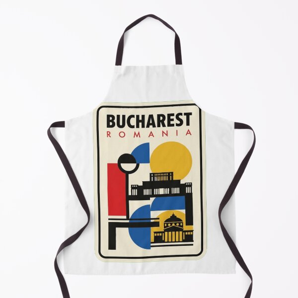 Item preview, Retro Bucharest Bauhaus Geometric Skyline designed and sold by k3rstman1.