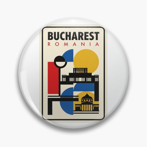 Artikelvorschau, Retro Bukarest Bauhaus Geometrische Skyline entworfen und verkauft von k3rstman1.