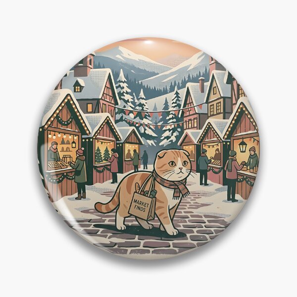 Item preview, Scottish Fold Winter Market designed and sold by PictoVibe.