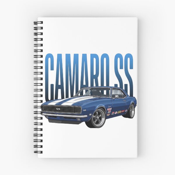 Item preview, Blue 1968 Chevrolet Camaro SS Classic American Muscle Vector Art designed and sold by Motorline44.