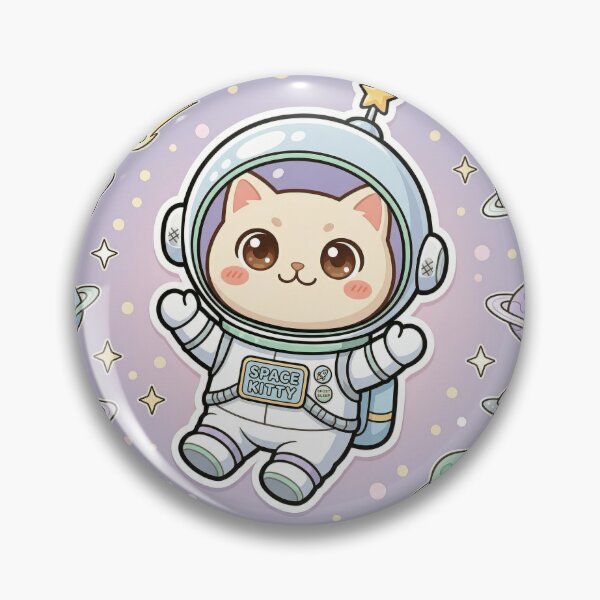 Item preview, Space Cat Astronaut Pastel Kawaii Sticker designed and sold by DIUMERI.