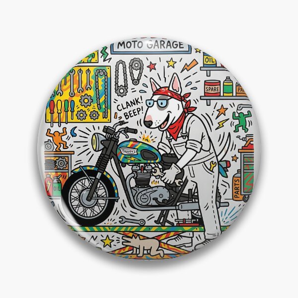 Item preview, Bull Terrier Mechanic designed and sold by PictoVibe.
