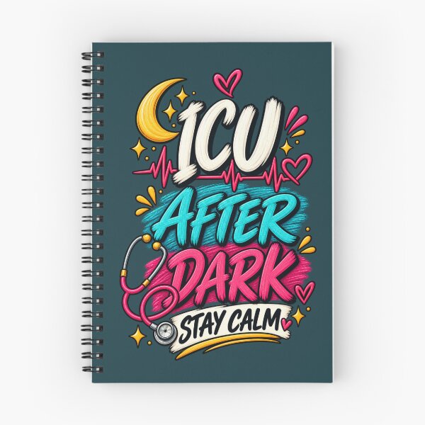 Item preview, ICU After Dark – Stay Calm | Night Shift Nurse designed and sold by HO•Designs.