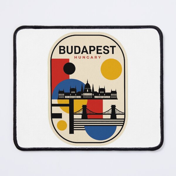Item preview, Retro Budapest Bauhaus Geometric Skyline designed and sold by k3rstman1.