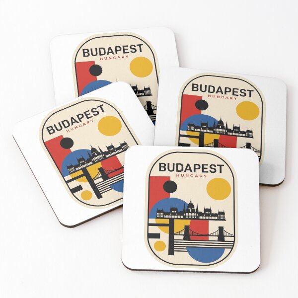 Item preview, Retro Budapest Bauhaus Geometric Skyline designed and sold by k3rstman1.