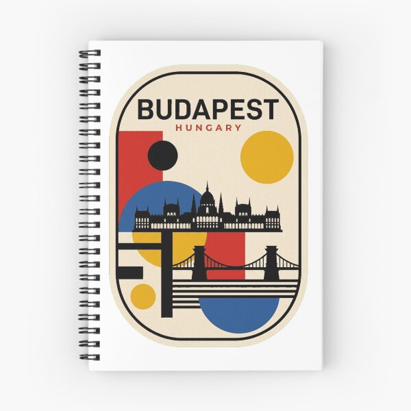 Item preview, Retro Budapest Bauhaus Geometric Skyline designed and sold by k3rstman1.
