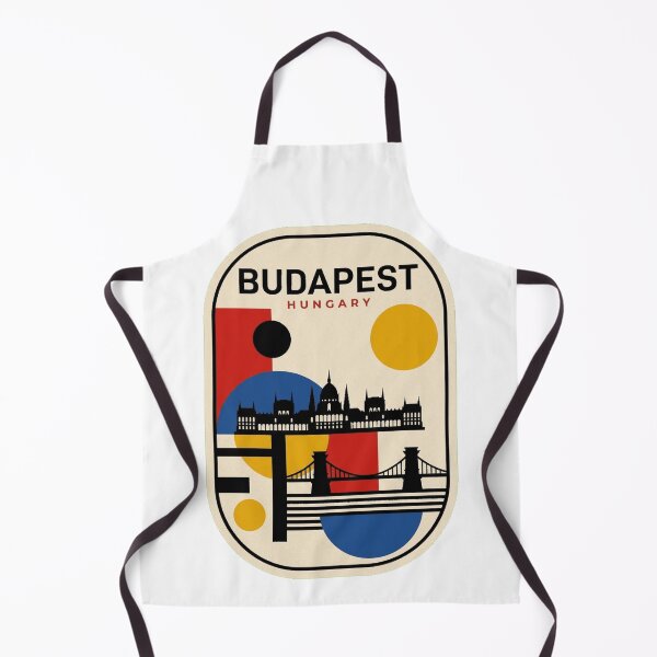 Item preview, Retro Budapest Bauhaus Geometric Skyline designed and sold by k3rstman1.