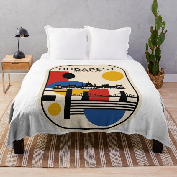 Item preview, Retro Budapest Bauhaus Geometric Skyline designed and sold by k3rstman1.