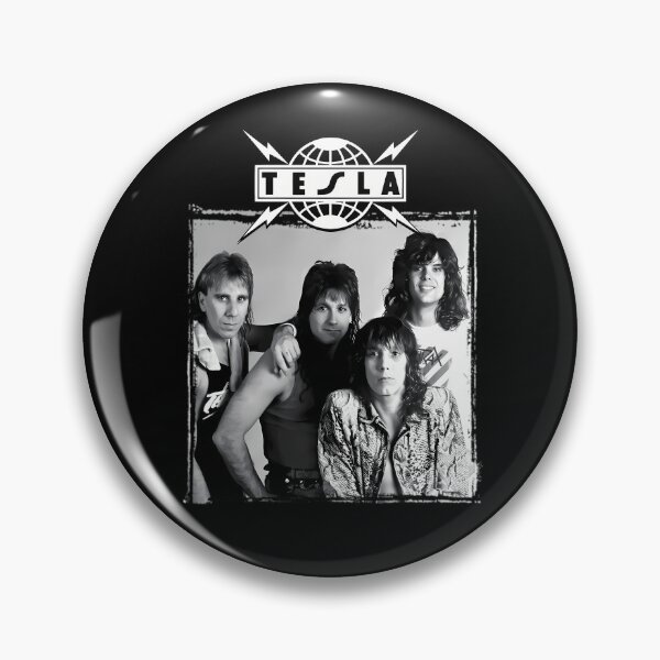 Item preview, Tesla Band Vintage 80s Hard Rock Portrait Graphic designed and sold by RakeshPatelArt.