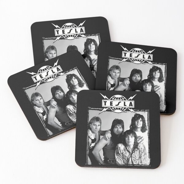 Item preview, Tesla Band Vintage 80s Hard Rock Portrait Graphic designed and sold by RakeshPatelArt.