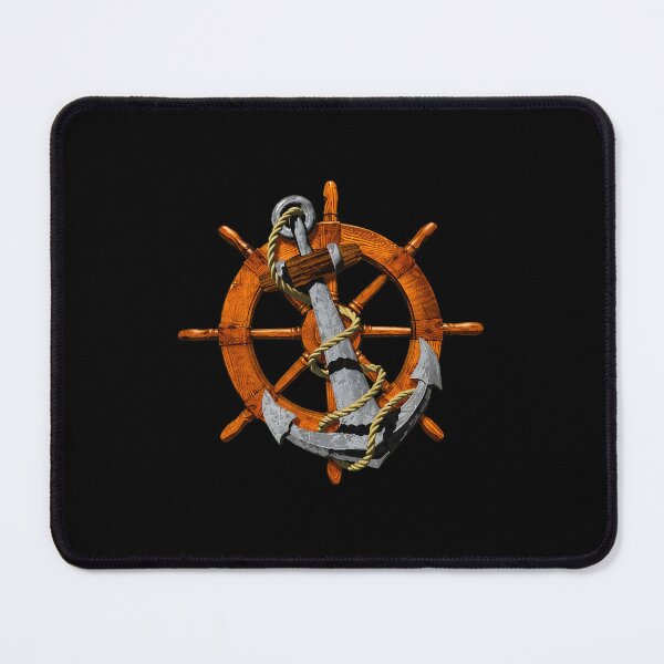 Item preview, Nautical Anchor Ship Wheel Rope Vintage designed and sold by lesneyjukiever.