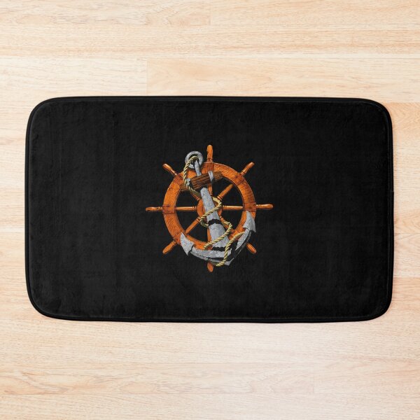Item preview, Nautical Anchor Ship Wheel Rope Vintage designed and sold by lesneyjukiever.