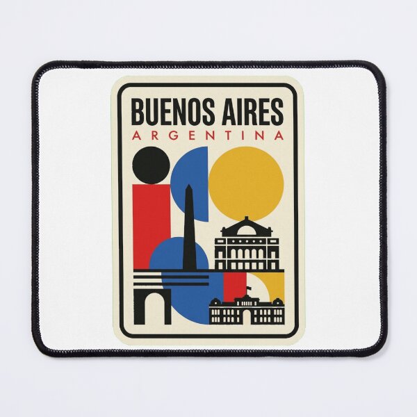 Item preview, Retro Buenos Aires Bauhaus Geometric Skyline designed and sold by k3rstman1.