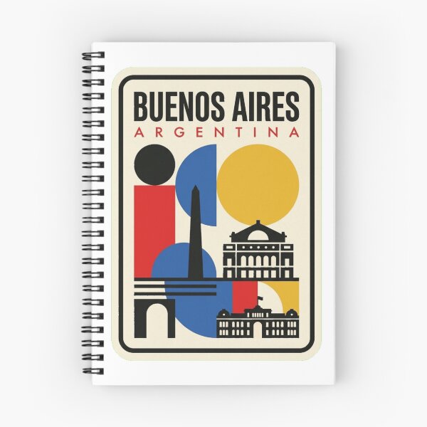 Item preview, Retro Buenos Aires Bauhaus Geometric Skyline designed and sold by k3rstman1.
