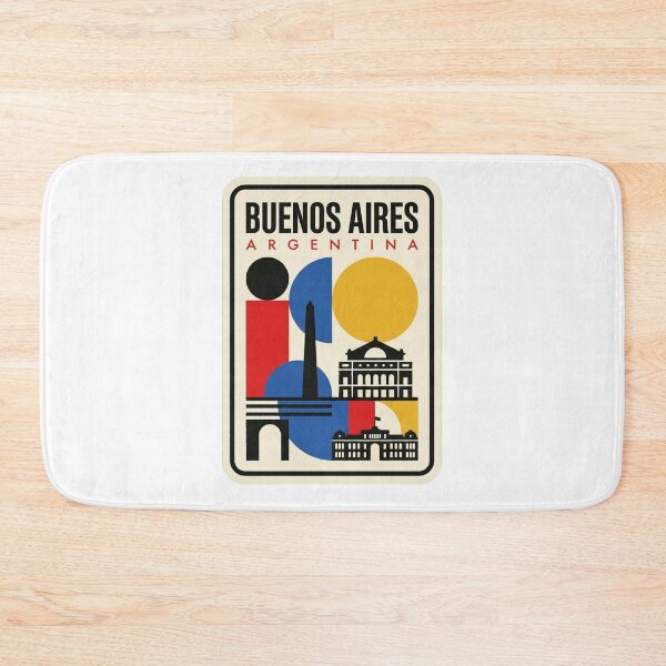 Item preview, Retro Buenos Aires Bauhaus Geometric Skyline designed and sold by k3rstman1.