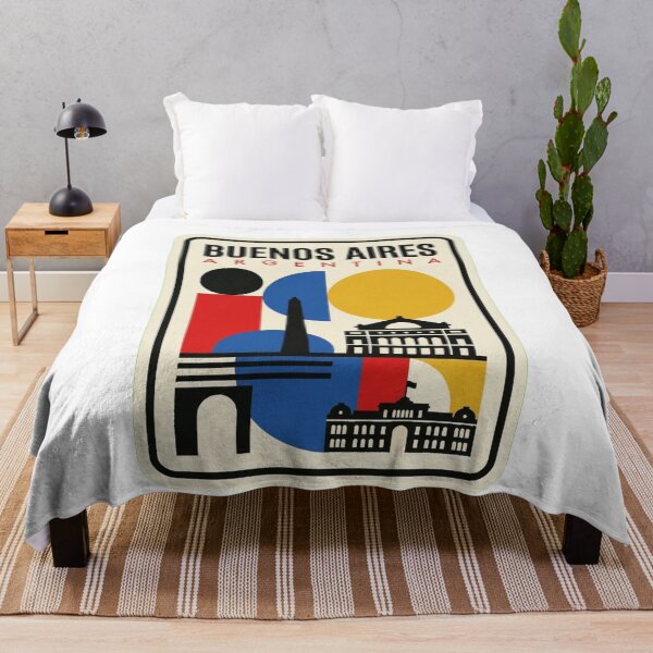 Item preview, Retro Buenos Aires Bauhaus Geometric Skyline designed and sold by k3rstman1.