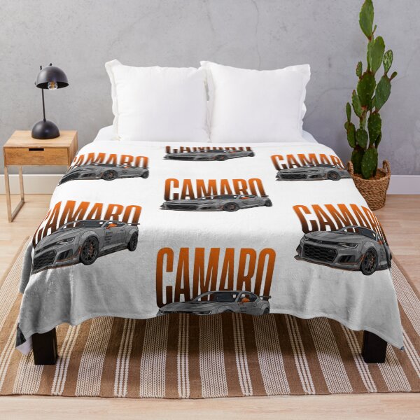 Item preview, Chevrolet Camaro ZL1 Grey Orange Widebody Muscle Car Vector Art designed and sold by Motorline44.