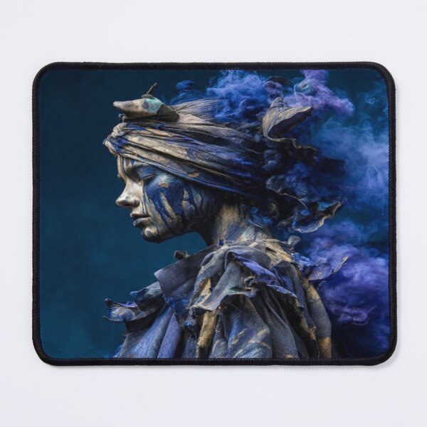 Item preview, Blue Smoke Muse – Surreal Gothic Fantasy Portrait designed and sold by Vibrant Magical Shop.