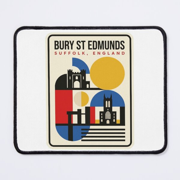 Item preview, Retro Bury St Edmunds Bauhaus Geometric Skyline designed and sold by k3rstman1.