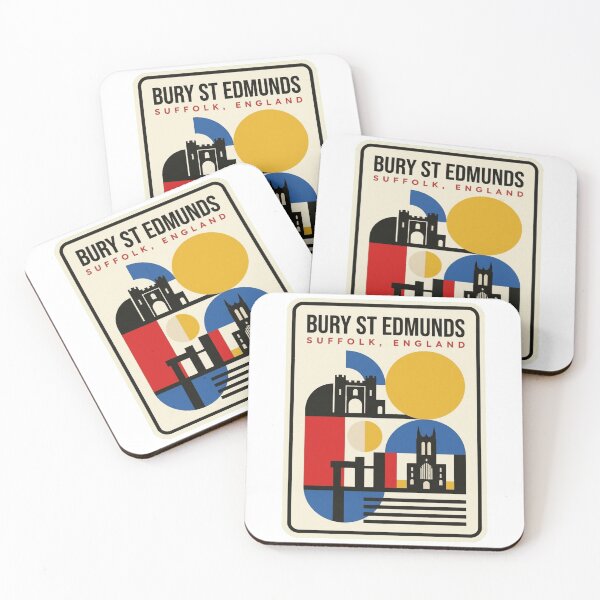 Item preview, Retro Bury St Edmunds Bauhaus Geometric Skyline designed and sold by k3rstman1.