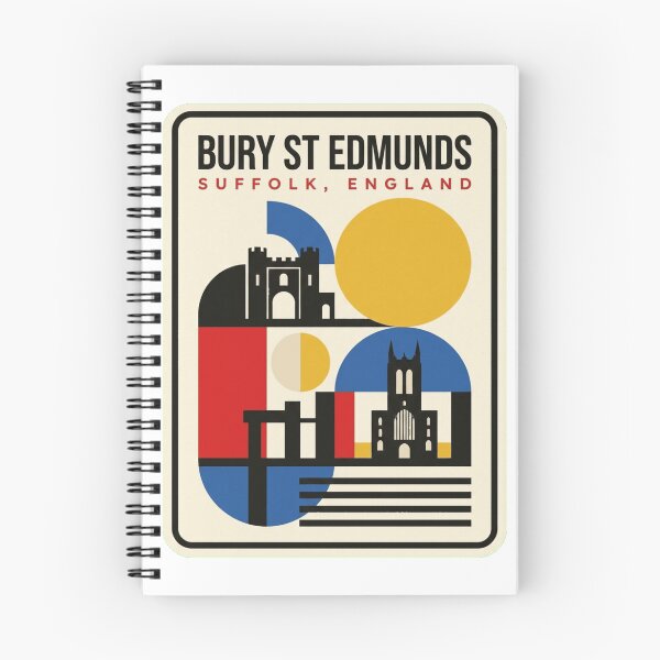 Item preview, Retro Bury St Edmunds Bauhaus Geometric Skyline designed and sold by k3rstman1.