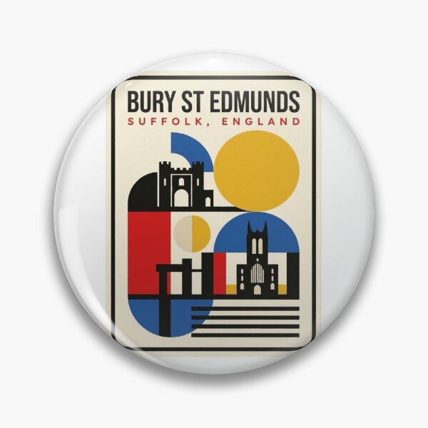 Item preview, Retro Bury St Edmunds Bauhaus Geometric Skyline designed and sold by k3rstman1.