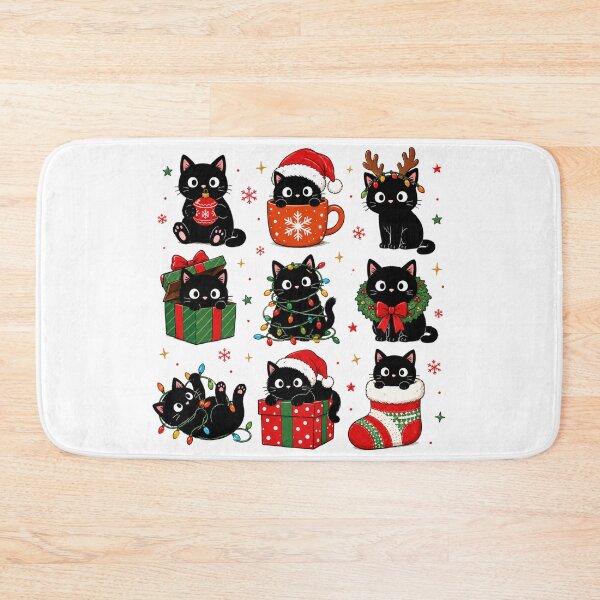 Item preview, Funny Cat Christmas Tree Tangled Lights designed and sold by DYAFLK.