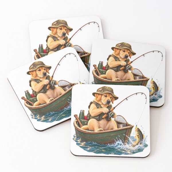Item preview, Serious Labrador Retriever Fishing – Funny Fisherman Dog designed and sold by builtforyou.