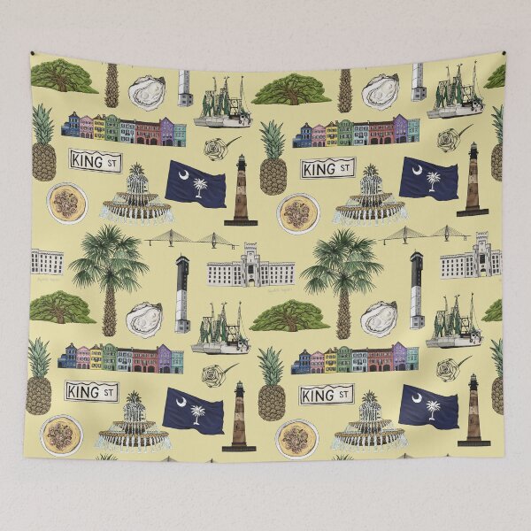 Item preview, Charleston, South Carolina Pattern - Yellow designed and sold by Elizabeth Weglein.