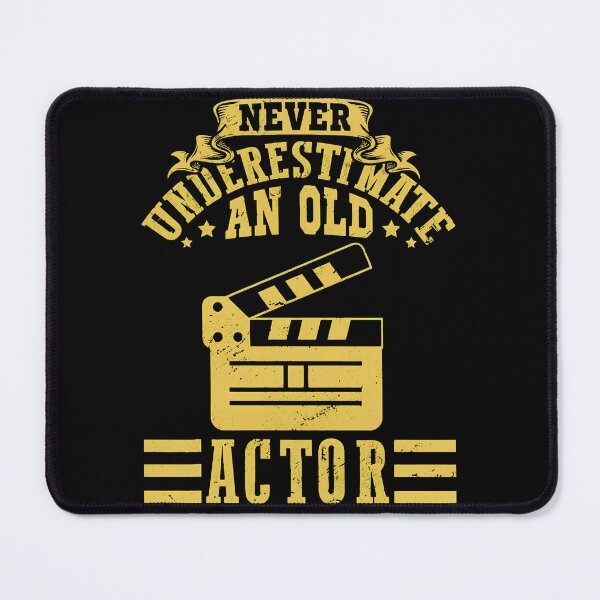Item preview, Never Underestimate An Old Actor Vintage Film Clapperboard designed and sold by gaekleleassing.