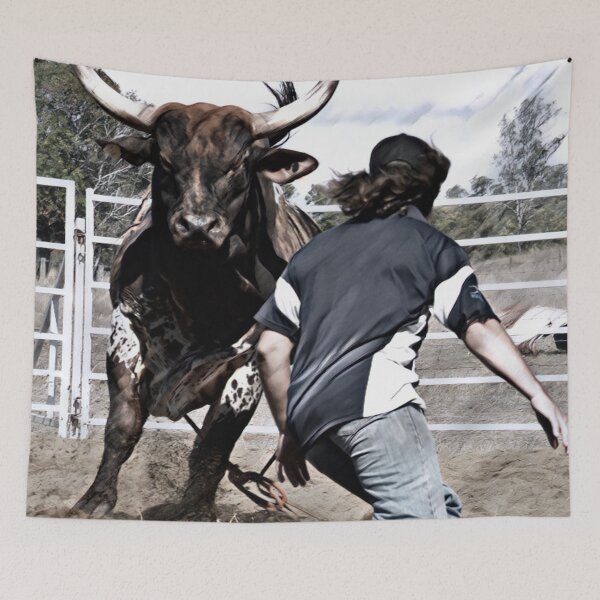 Item preview, RODEO BULL FIGHTER, COUNTRY STYLE ART WORK designed and sold by Barbara Jean Photo Art And Design.