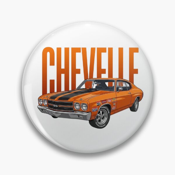 Item preview, Orange 1970 Chevrolet Chevelle SS 454 Classic Muscle Car Vector Art designed and sold by Motorline44.
