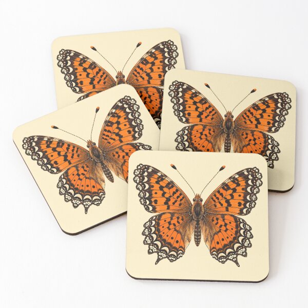 Item preview, Laced pearl crescent butterfly designed and sold by etherElric.