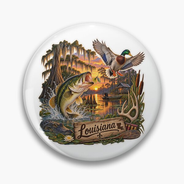Item preview, Louisiana Hunting & Fishing designed and sold by Whimspired By Paxx.