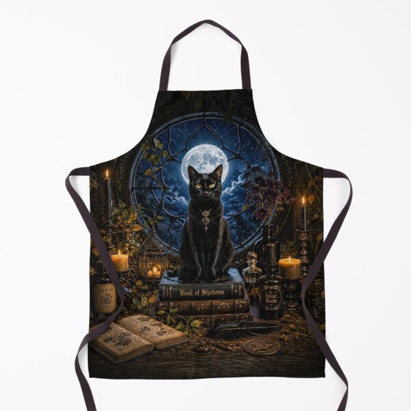 Item preview, Moonlit Black Cat Apothecary designed and sold by Ray's Photos & Art.