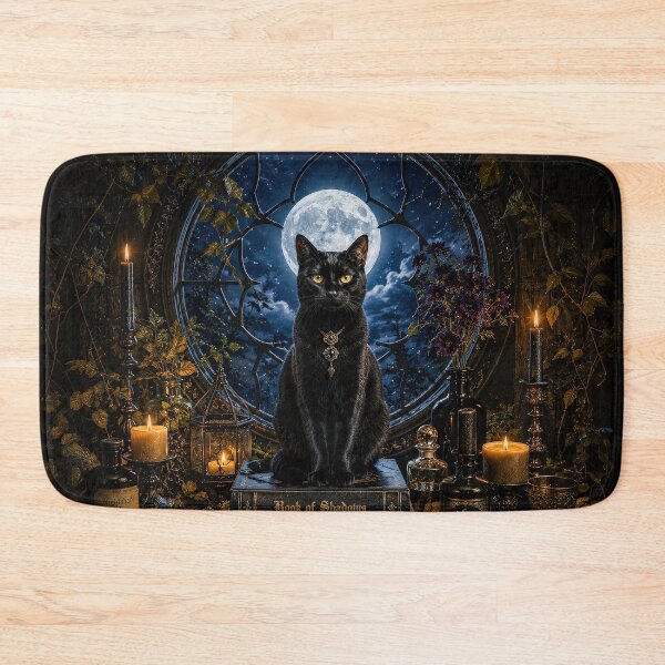 Item preview, Moonlit Black Cat Apothecary designed and sold by Ray's Photos & Art.